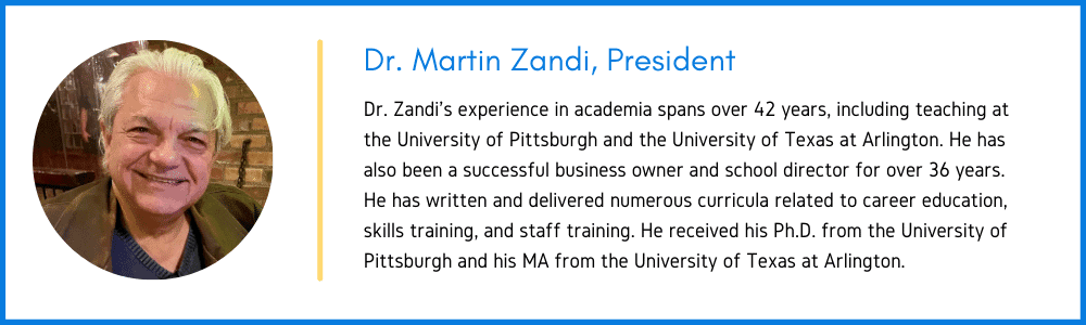 Dr. Martin Zandi President CCI Training Center